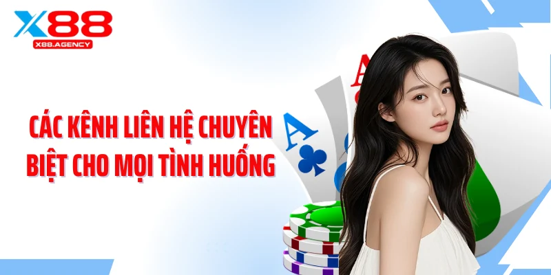 Các kênh liên hệ chuyên biệt cho mọi tình huống