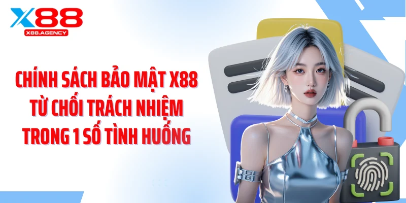 Chính sách bảo mật X88 từ chối trách nhiệm trong 1 số tình huống