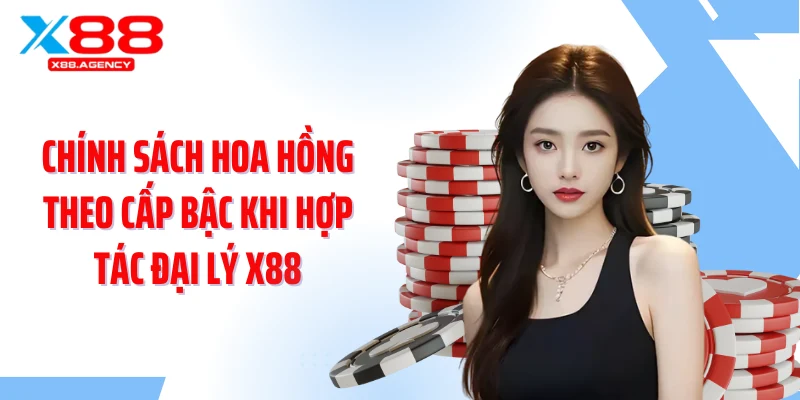 Chính sách hoa hồng theo cấp bậc khi hợp tác đại lý X88
