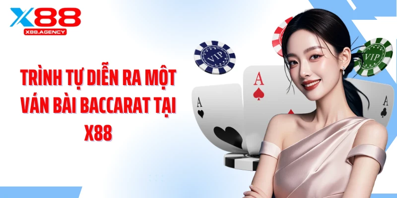 Trình tự diễn ra một ván bài Baccarat tại X88